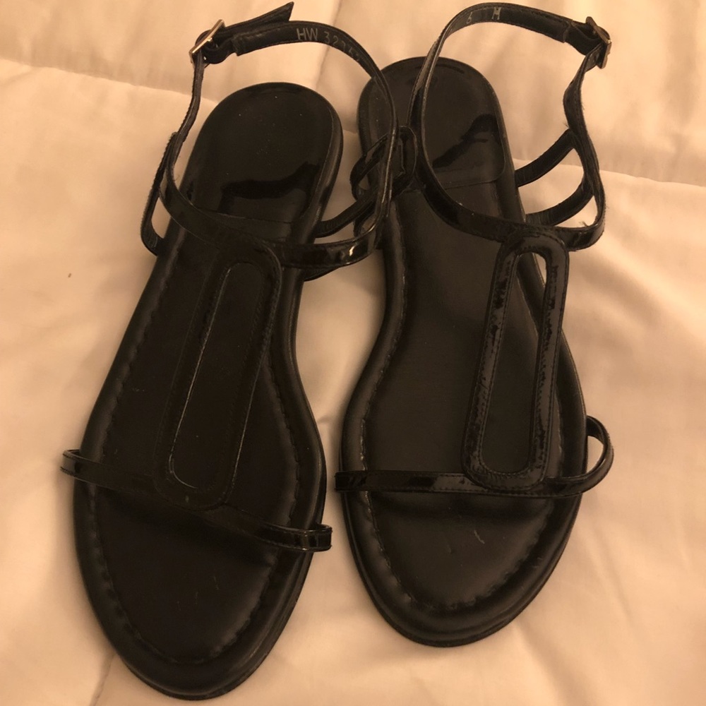 Stuart Weitzman 6 Black Sandals